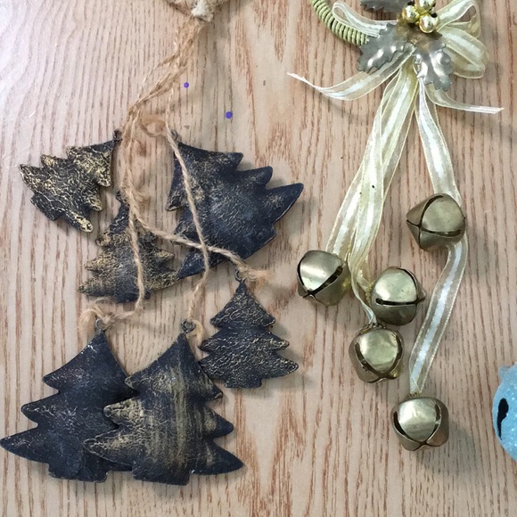 Bundle of 3 Christmas Door Bells 🔔Gold Bronze Silver Blue - Picture 2 of 4